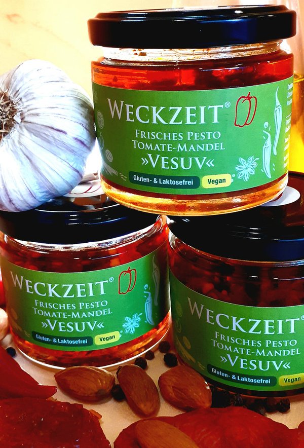 "Vesuv" Hausgemachtes Pesto Tomate-Mandel